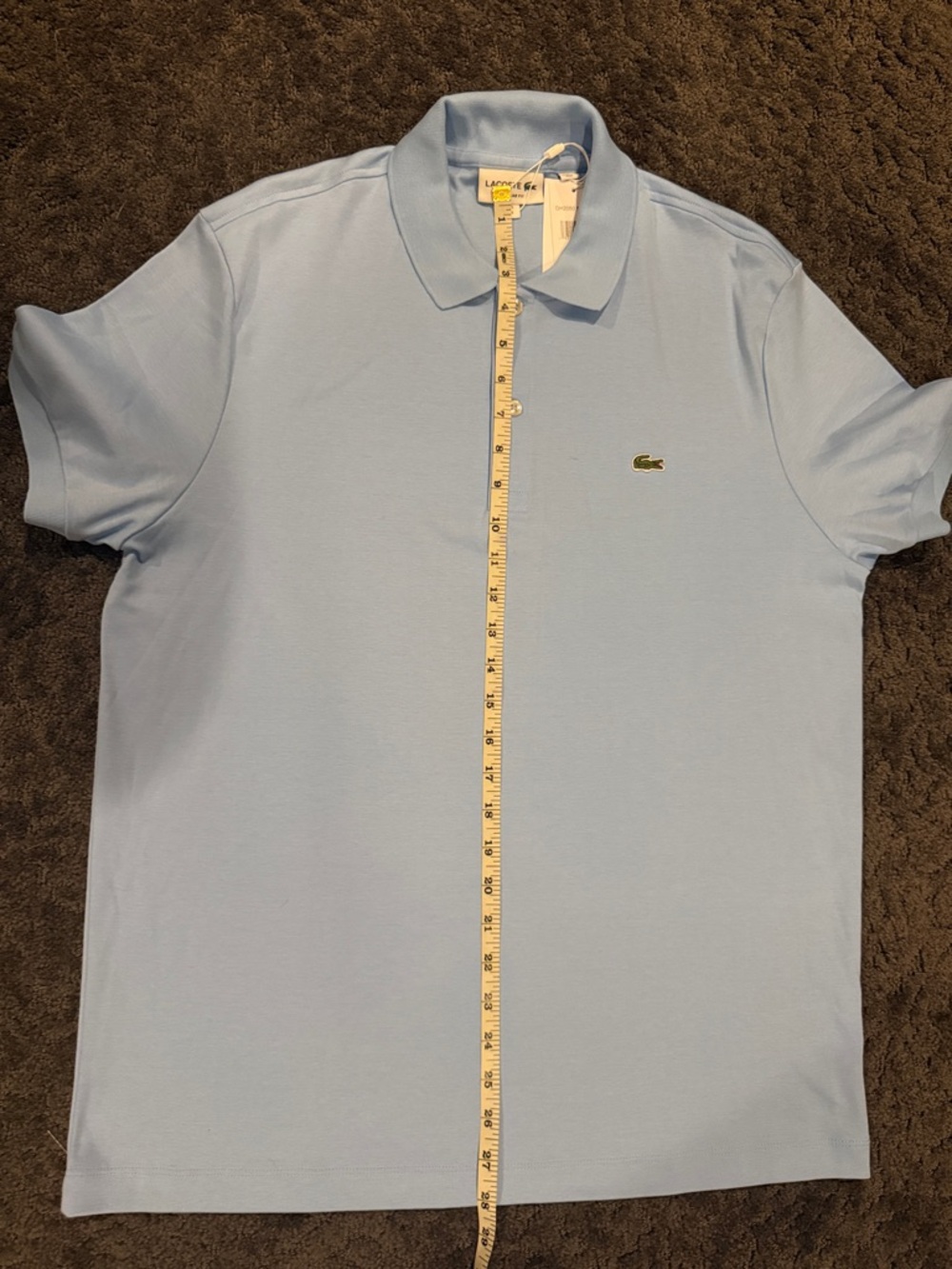 Lacoste Men’s Polo Shirt - Sky Blue - Picture 8 of 8